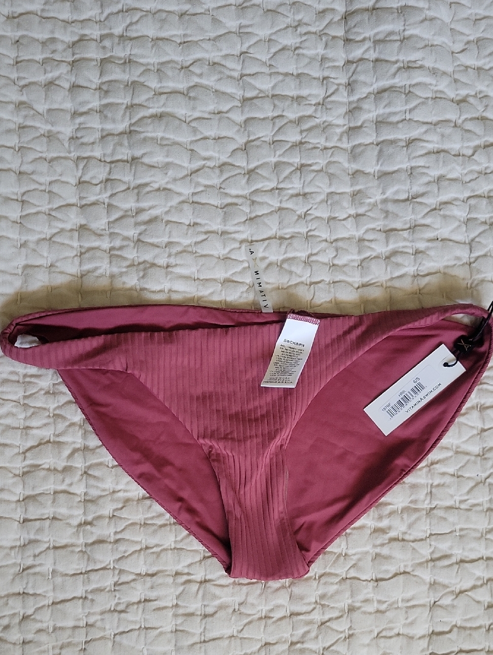 NWT Vitamin A Luciana Bottom in Heather Red Burgundy